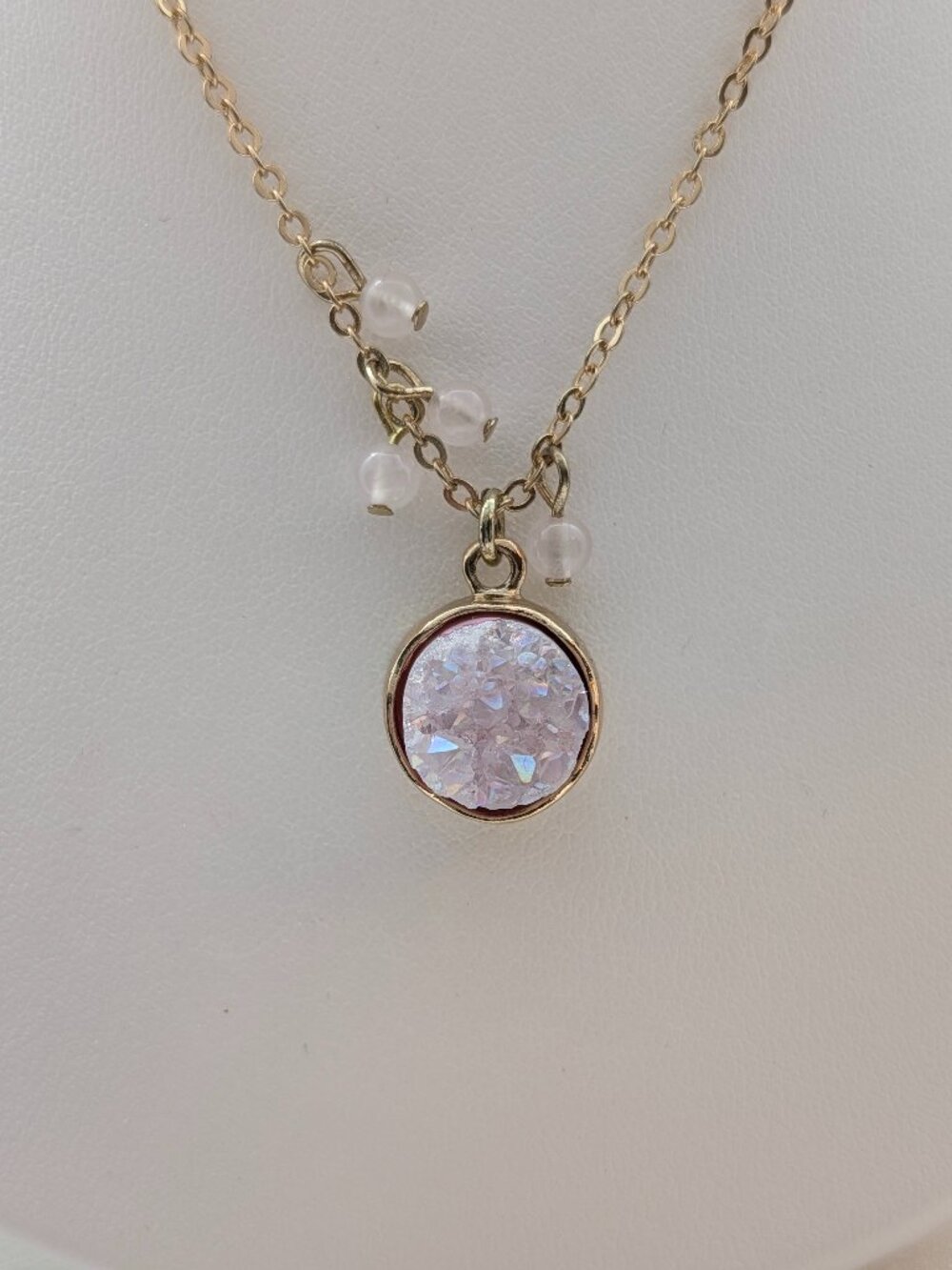 NWT pink quartz necklace by River & Ridge
